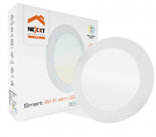 Nexxt Solutions Lámpara LED Inteligente para Techo NHB-W710, Regulable, Interiores, WiFi, Luz Cálida/Fría, 12W, 1050 Lúmenes, Blanco