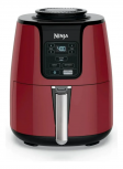 Ninja Freidora de Aire AF100R, 3.7 Litros, 1550W, 210 °C, Negro/Rojo
