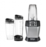 Ninja Licuadora BL481C, 950ml, 1000W, 1 Velocidad, Negro/Plata