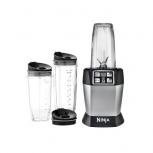 Ninja Licuadora BL481C, 950ml, 1000W, 1 Velocidad, Negro/Plata