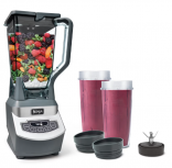 Ninja Licuadora BL660, 2 Litros, 1100W, 3 Velocidades, Gris