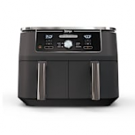 Ninja Freidora de Aire Foodi DualZone XL, 9.5 Litros, 1690W, 240 °C, Negro/Plata