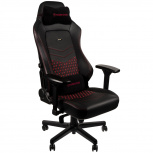 Noblechair Silla Gamer HERO, hasta 150Kg, Negro/Rojo