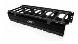 North System Organizador Horizontal de Cables, para Rack 2U, Negro