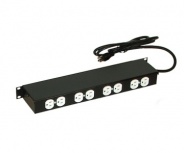 North System PDU para Rack 1U NORTH609-BKT, 15 A, 127V, 6 Contactos