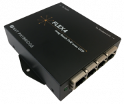 Nvt Phybridge Adaptador PoE NV-FLX-04, 10/100Mbit/s, 55V, 4 x RJ-45