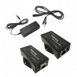 Nvt Phybridge Extensor PoE NV-FLXLK-XKIT, 10/100Mbit/s, 55V, 4 x RJ-45