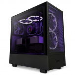 Gabinete NZXT H5 Flow con Ventana, Midi-Tower, Mini-ITX/Micro-ATX/ATX/EATX, USB 3.2, sin Fuente, 2 Ventiladores Instalados, Negro