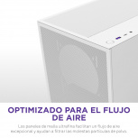 Gabinete NZXT H5 FLOW, Midi-Tower, ATX/EATX/Micro-ATX/Mini-ITX, USB 3.0, sin Fuente, 2 Ventiladores Instalados, Blanco image