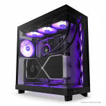 Gabinete NZXT H6 Flow RGB, Midi-Tower, ATX/Micro-ATX/Mini-ITX, USB 3.0, sin Fuente, 3 Ventiladores Instalados, Negro image