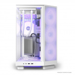 Gabinete NZXT H6 Flow RGB, Midi-Tower, ATX/Micro-ATX/Mini-ITX, USB 3.0, sin Fuente, 3 Ventiladores Instalados, Blanco image
