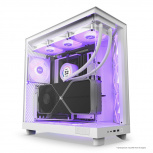 Gabinete NZXT H6 Flow RGB, Midi-Tower, ATX/Micro-ATX/Mini-ITX, USB 3.0, sin Fuente, 3 Ventiladores Instalados, Blanco image