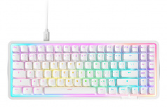 Teclado Gamer NZXT Function Elite LED RGB TKL, Teclado Mecánico, NZXT Magnetic, Alámbrico, USB, Blanco, Inglés