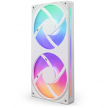 Ventilador NZXT F240 RGB Core, 2x 120mm, 2400RPM, RGB, Blanco  image