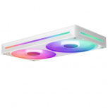Ventilador NZXT F240 RGB Core, 2x 120mm, 2400RPM, RGB, Blanco  image