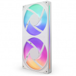 Ventilador NZXT F280 RGB Core, 2x 140mm, 2000RPM, RGB, Blanco  image