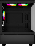 Gabinete Ocelot Gaming GLASS EN6, Micro-Tower, Micro-ATX, USB 2.0/3.0, sin Fuente, 3 Ventiladores Instalados, Negro - Imagen adicional 2