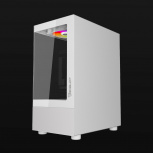 Gabinete Ocelot Gaming Glass EW7, Mini-Tower, Micro-ATX/Mini-ITX, USB 2.0/3.0, sin Fuente, 3 Ventiladores Instalados, Blanco image