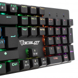 Teclado Gamer Ocelot Gaming OK-TKL2 RGB TKL, Teclado Mecánico, Switch Red, Alámbrico, Negro (Español) image