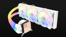 Ocelot Gaming Polar Wave 360 White Enfriamiento Líquido para CPU, 3x 120mm, hasta 1800RPM, Blanco  image