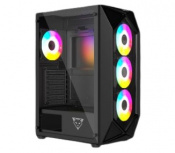 Gabinete Ocelot Gaming POLYGON-E5, Midi-Tower, ATX/Micro-ATX/Mini-ITX, USB 2.0/3.0, sin Fuente, 4 Ventiladores Instalados, Negro - Imagen adicional 3
