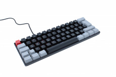 Teclado Gamer Ocelot Gaming Techno Black 60 RGB, Teclado Mecánico, Switch Blue, Alámbrico, Negro/Gris (Inglés)