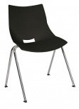 Offiho Silla OHV-37, Respaldo duro, Negro