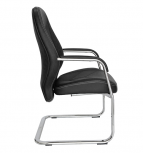 Offiho Silla OHV-408, Respaldo acolchado, Negro image