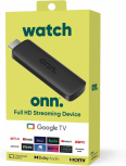 Onn Reproductor para Transmisión Multimedia Watch, Google TV, Full HD, Wi-Fi, HDMI