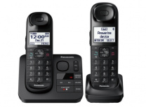 Panasonic KX-TGL432 Teléfono Inalámbrico DECT 6.0, 2 Auriculares, Altavoz, Negro