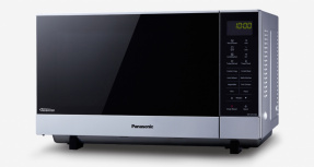 Panasonic Horno de Microondas NN-GF574MRPH, 1.0 Pie Cúbico, 1000W, 27 Litros, Negro/Plata - Imagen del combo