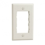 Panduit Placa Marco de Ventana Clásico Ventana Sencilla, Blanco