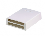 Panduit Caja de Montaje en Superficie, 12 Puertos Mini-Com, Blanco