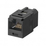 Panduit Jack de Red Cat6a de 8 Posiciones, RJ-45, Negro