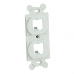 Panduit Placa de Pared CF1062WHY, 2 Puertos, Blanco