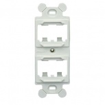 Panduit Marco Trasero para Placas Frontal, 4 Puertos Mini-Com
