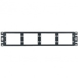 Panduit Panel de Parcheo para Fibra Óptica, 48 Puertos Vacío, OM3, 2U, Negro