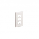 Panduit Placa Modular Angular, 2 Puertos. Negro