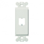 Panduit Marco Modular de 1 Puerto CFG1WH, Blanco