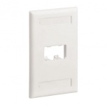 Panduit Placa para Pared, 2 Puertos, Blanca