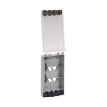 Panduit Caja Cerrada 4 Puertos, Gris
