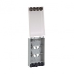 Panduit Caja Sellada de 4 Puertos, Gris