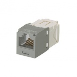 Panduit Jack de Red Cat6, RJ-45, Gris