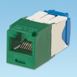 Panduit Jack de Red Mini-Com TG Cat6A UTP de 8 Posiciones, RJ-45, Verde