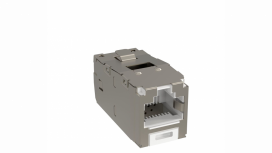 Panduit Jack de Red Blindado Mini-Com Cat6a de 8 Posiciones, RJ-45, Blanco