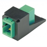 Panduit Módulo Acoplador SC/APC, Símplex, Verde