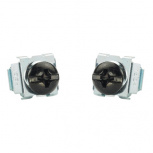 Panduit CNWSM6‑C Kit de Tornillos para Rack/Gabinete, 100 Piezas, Acero