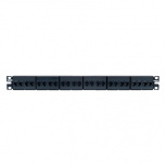 Panduit Panel de Parcheo Cat6a, 24 Puertos RJ-45, 1U, Negro
