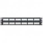 Panduit Panel de Parcheo Cat6, 48 Puertos RJ-45, 2U, Negro