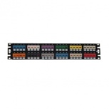 Panduit Panel de Parcheo, 48 Puertos Mini Com, 2U, Negro